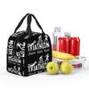 Triathlon Swim Bike Run Athlete Insulated Lunch Bag for Women Children Leakproof Food Boxes Thermal Lunch Box Tote