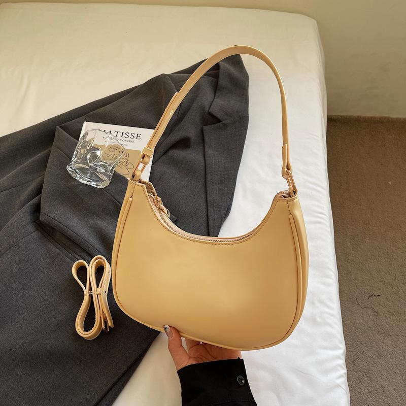 

Korean niche bag 2025 summer new high-value retro portable underarm bag fashionable shoulder bag women жовтий