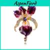 Elegant Iris Flower Brooch Pin With Alloy Finish For Women And Men
