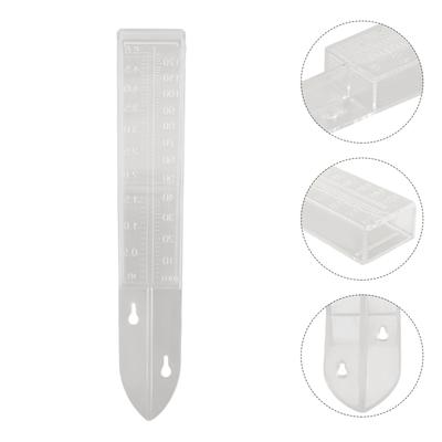 Essential Rainwater Monitoring Tool for Garden Lawns Transparent Plastic Rain Gauge with Easy To Read Markings