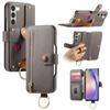 For Samsung Galaxy S23+ Case RFID Blocking Zipper Wallet PU Leather Mobile Cover