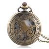 Retro Bronze Constellation Stylish Capricorn Pocket Watch Fob Watch Women Men Fashion Gift