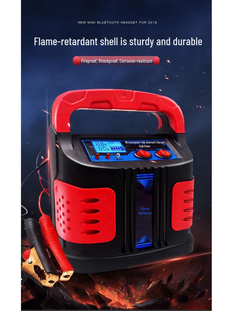 Universelles Hochleistungs-12V/24V Auto- & Motorrad-Batterieladegerät