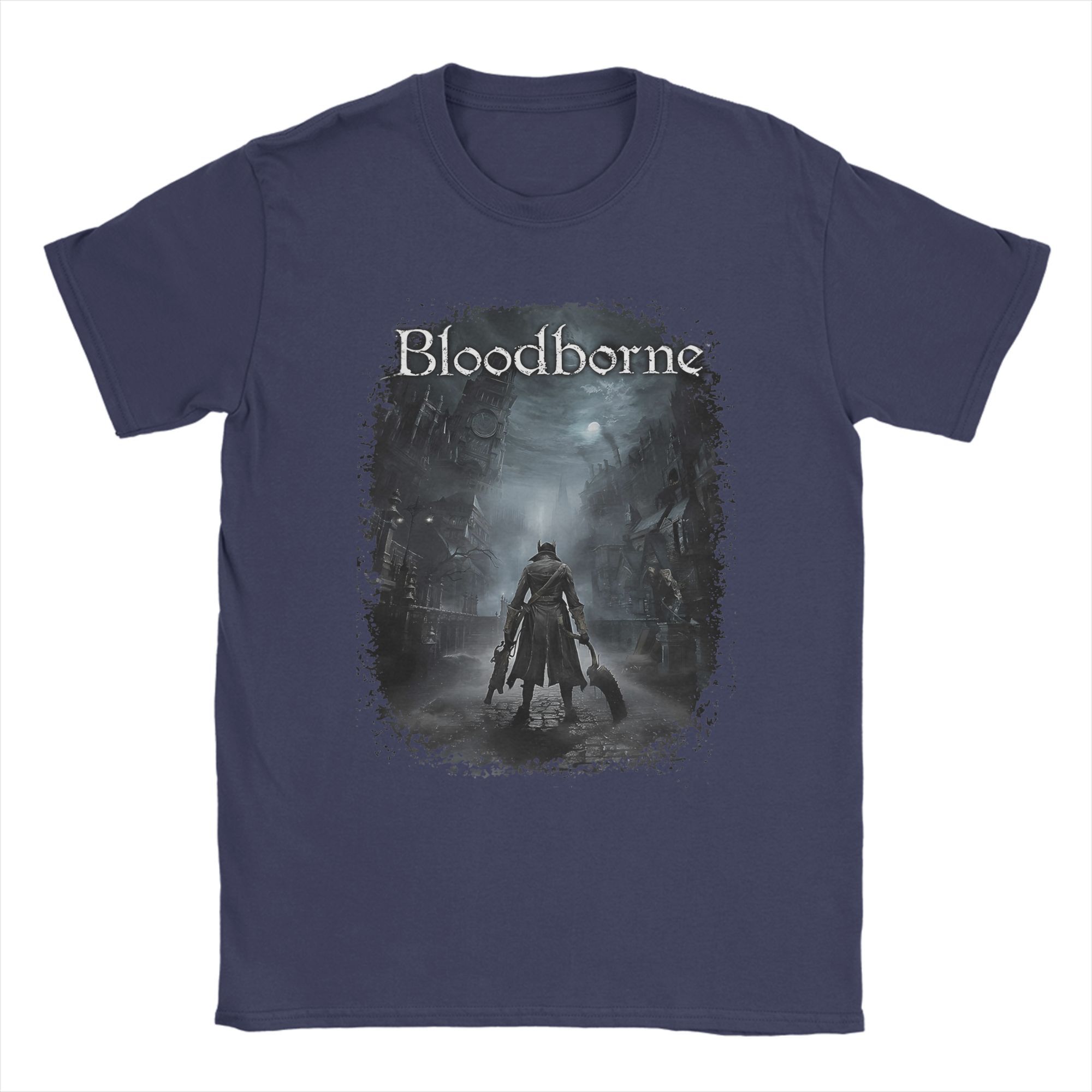 

Men s T-Shirts Bloodborne Dark Souls Novelty 100% Cotton Tee Shirt Short Sleeve T Shirt Round Collar Clothes Big Size 4XL