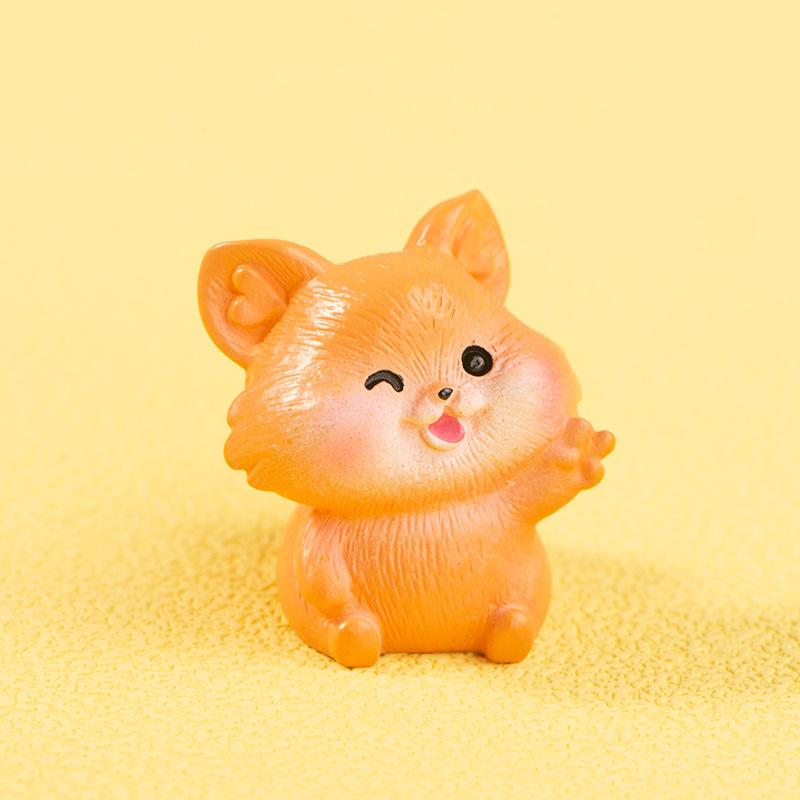 

Микропейзаж смоляной виджет милый мультфильм белка настольный мини-животное кукла орнамент 5pcs