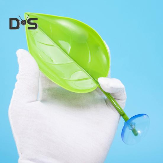 Sonnenplattform für Schildkröten in Blattform, Sonnenplattform für Bartagamen mit Saugnäpfen, Zubehör für Laubfrösche als Dekoration für Leopardgecko-Aquarien, 3 Stück