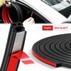 Joint d'étanchéité en caoutchouc double couche pour portières de voiture, capot et coffre : protection anti-bruit et étanche.