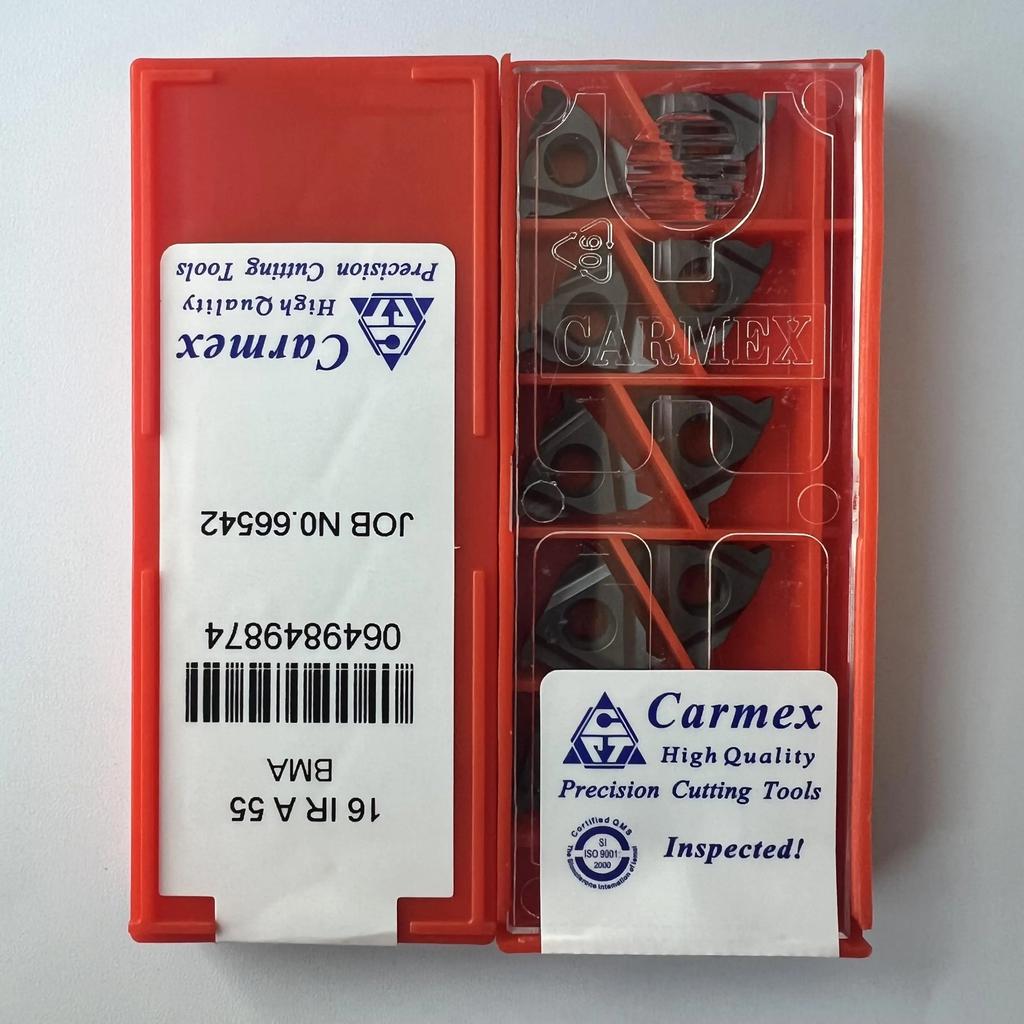 Original / 16IRA55 BMA / Industrial indexable Carbide Inserts 10 Pcs