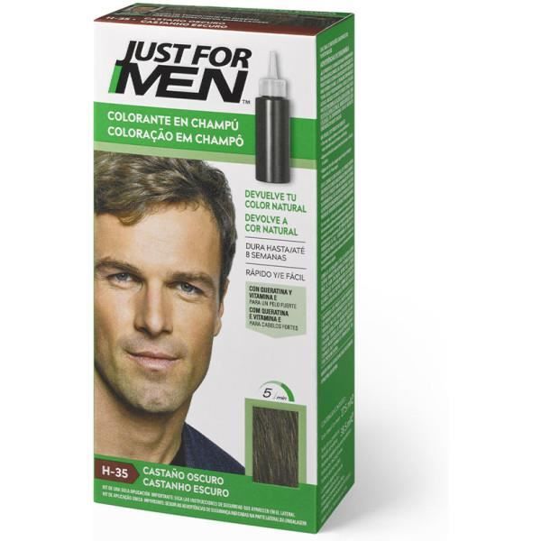 Colorant pour cheveux - JUST FOR MEN - Noir - Sans ammoniaque - Tous types de cheveux - En champú