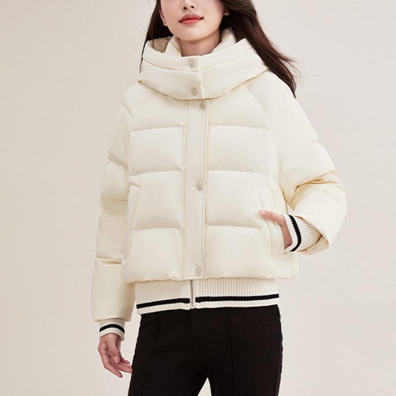 Short down jacket women's high-end women's 2024 new winter women's clothing fashion duck down hooded jacket