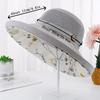 Women Mesh Sun Hats Summer Beach Packable Wide Brim Chin Strap