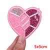 Pink Letter Patch DIY Summer Vibes Embroidered Patches Iron On Patches For Clothing Thermoadhesive Patches Cartoon Sew Bagdes