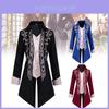 Elegante Casaco Longo Gótico Vitoriano Para Halloween Steampunk Jaqueta Medieval