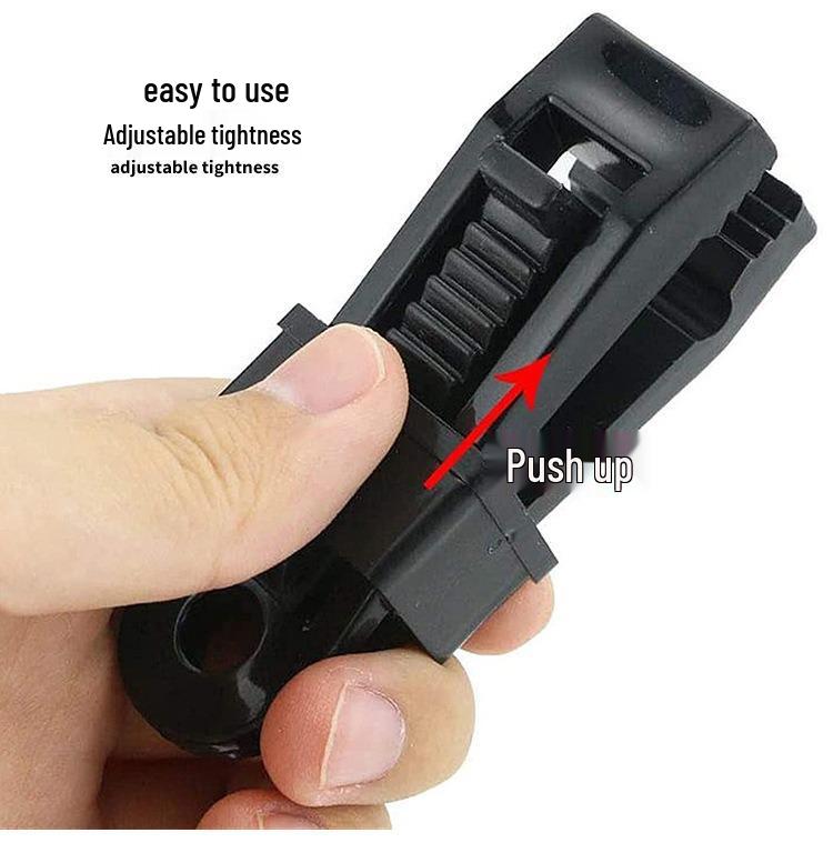 Windproof Outdoor Tent Clips & Rope Buckles - Secure Plastic Fastening for Awnings