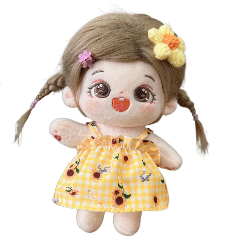 Dress Cotton Doll Dress Sweet Skirt Idol Dolls Skirt 20cm Cotton Doll Clothes Doll Accessories