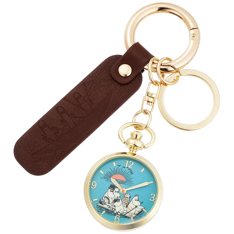 

[Field work] pocket watch analog Moomin keychain watch family MOM-05-1 brown