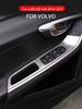 Stainless Steel Door Armrest Glass Lifter Button Panel Decorative Cover For Volvo XC60 S60 V60 Car Accessories Sticker