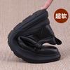 New Men Cow Leather Casual Shoes Fashion Designer Leisure Sport Shoes Cool Black Sneakers