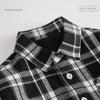 Children's Korean Style Plaid Fleece-Lined Shirt - Autumn/Winter Long Sleeve Cardigan for Boys (2023)