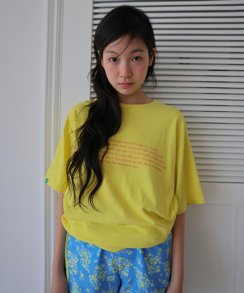 Nokeontencheu 314. Cheeky Tee _ Yellow