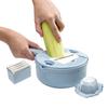 Kitchen Vegetable Slicing Tool Multifunctional Efficient Carrot and Garlic Chopper for Home and Restaurant