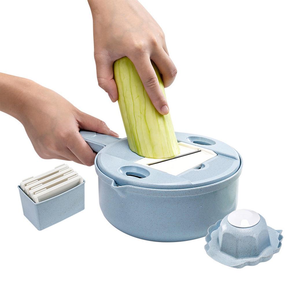 Kitchen Vegetable Slicing Tool Multifunctional Efficient Carrot and Garlic Chopper for Home and Restaurant