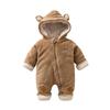 Koselig fløyel babyromper for gutter og jenter - Ideell for høst- og vinterutflukter