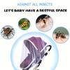 White Stretchy Mosquito Net for Strollers and Cribs Breathable Polyester Durable & Easy To Install Outdoor & Indoor Use