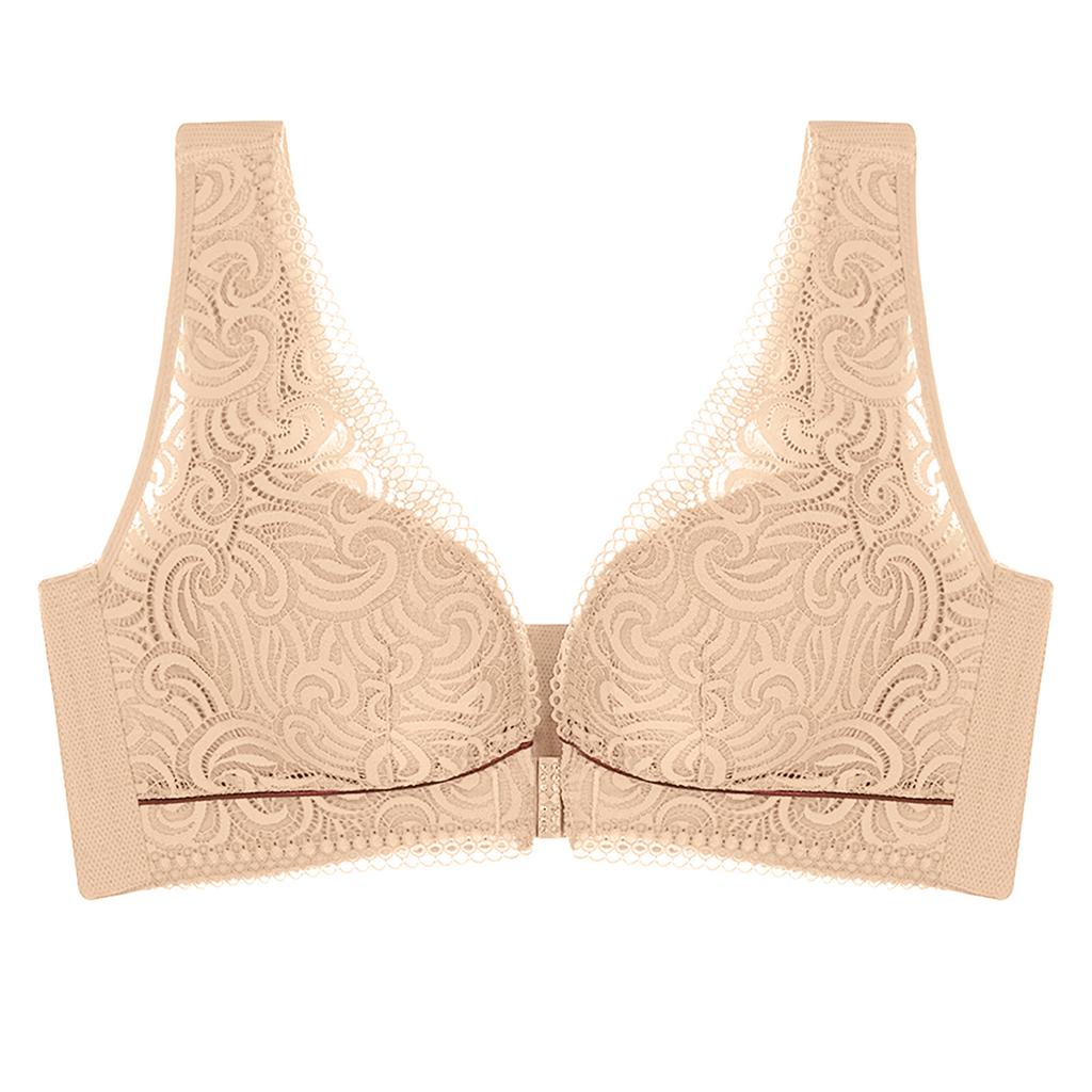 Women's Front Closure Extra-Elastic Large Shaping Posture Lift Vest Bra