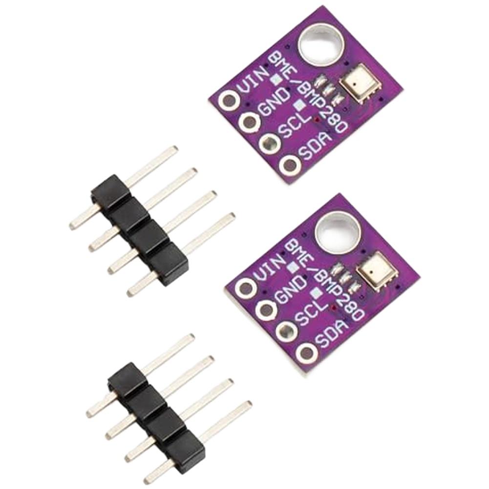 2pcs BMP280-5.0 Temperature And Humidity Sensor Set With Pin Headers 3.3V To 5V Temperature And Humidity Sensor Module