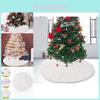 Stunning Silver Sequin Christmas Tree Skirt 116cm Luxurious Holiday Decoration