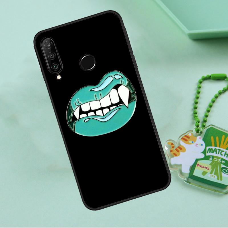 Sexy Vampire Lips For Huawei Nova 10 9 SE 5T 12s 12i 11i Y91 Y90 Y60 Y70 Y72 Y61 P20 P40 P30 Lite P60 Pro Case