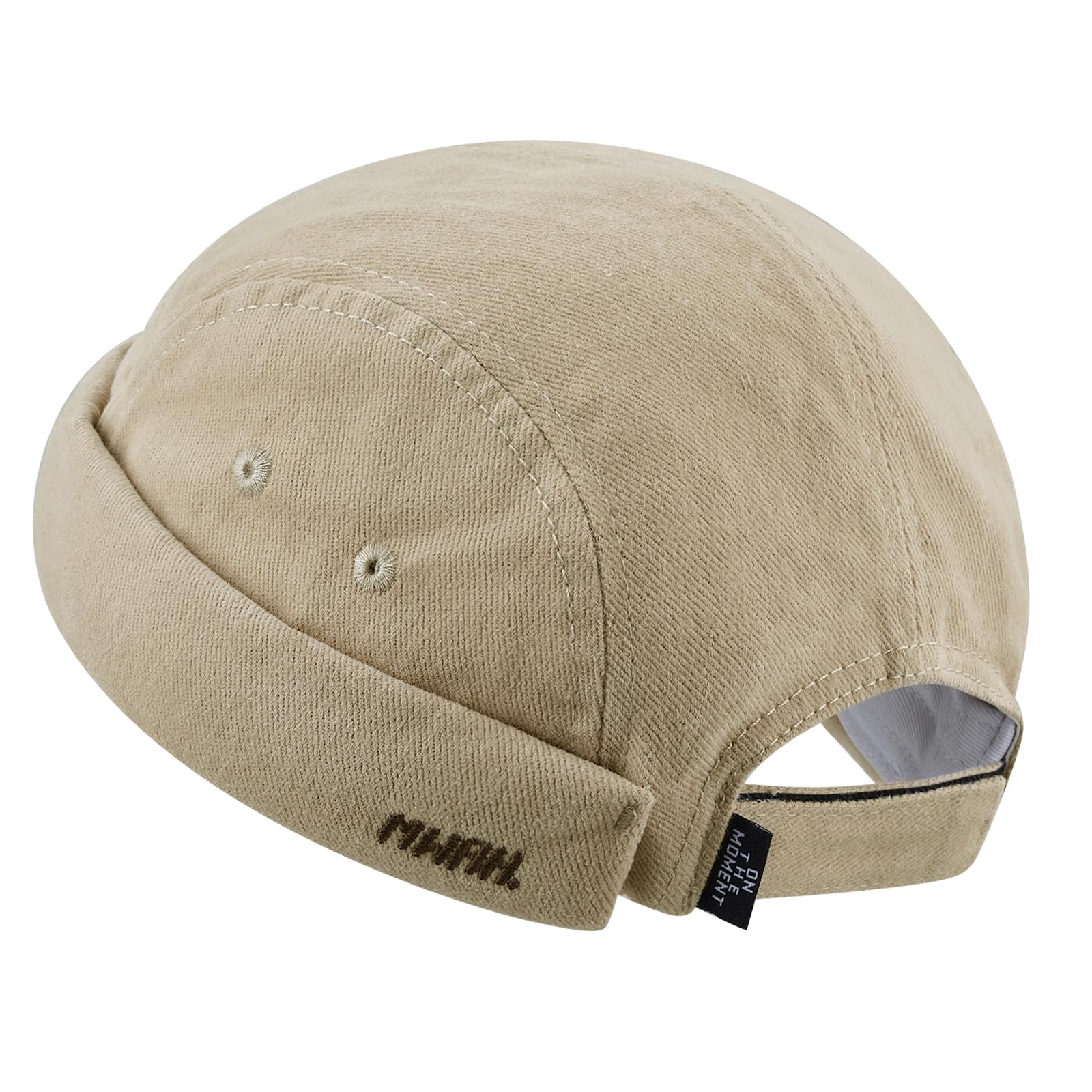 Clape Watch Unique Embroidered Fisherman Classic Roll No Slimming Solid Hip Hop Men s Cap, Cap, Cap, Brim, Effect, Color, Cotton, Round, Foldable,