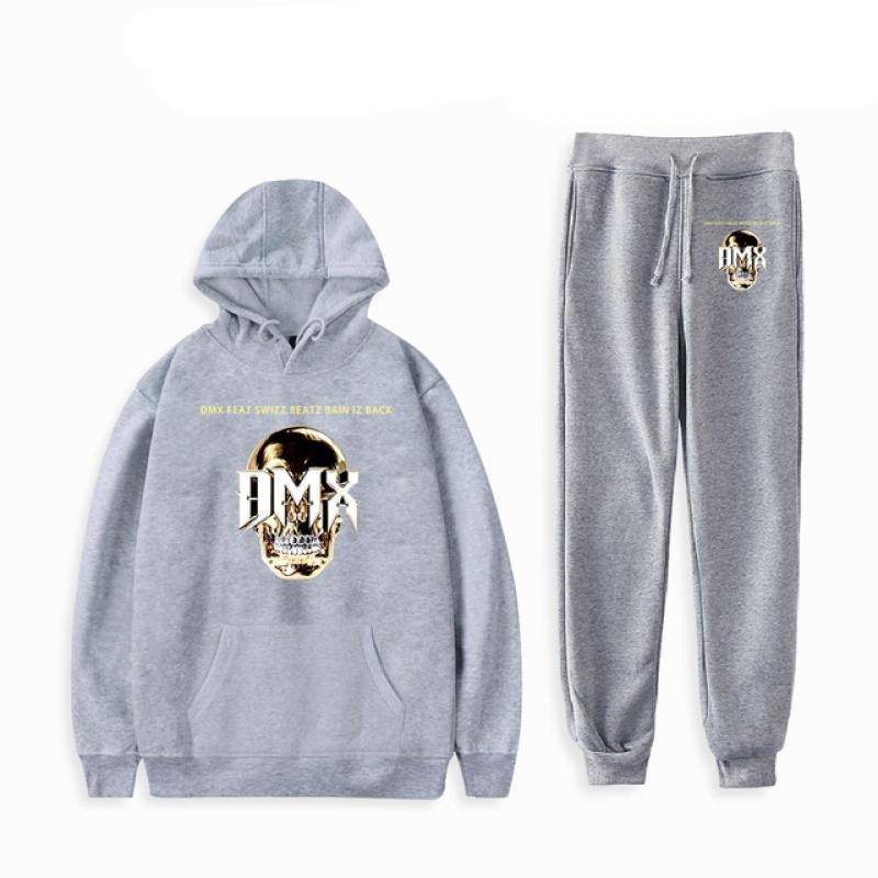 American Rapper DMX Print Männer Frauen Sweatshirt Set Casual Hoodie Und Hosen 2 stücke Sets Übergroßen Trainingsanzug Mode Unisex Kleidung