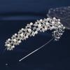 Korean Alloy Rhinestones Wedding Headband Crown Bride Photography Online Celebrity Daily Hair Accessories Pearl