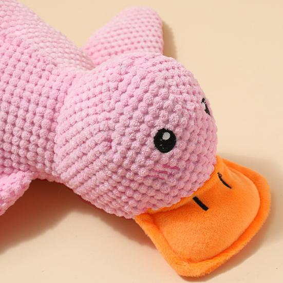 Pet Teeth Grinding Toy Multi-purpose Plush Duck Toy Interactive Rattle Design Chew Toy Dental Health Dog Toy