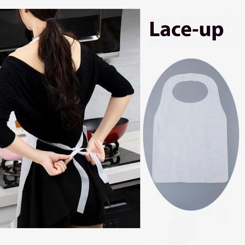 

10/20 Pcs Disposable Apron Hotpot Oil-Proof Anti-Fouling Adults Portable Cleaning Cooking Non-Woven Waterproof Supplies 10PCS