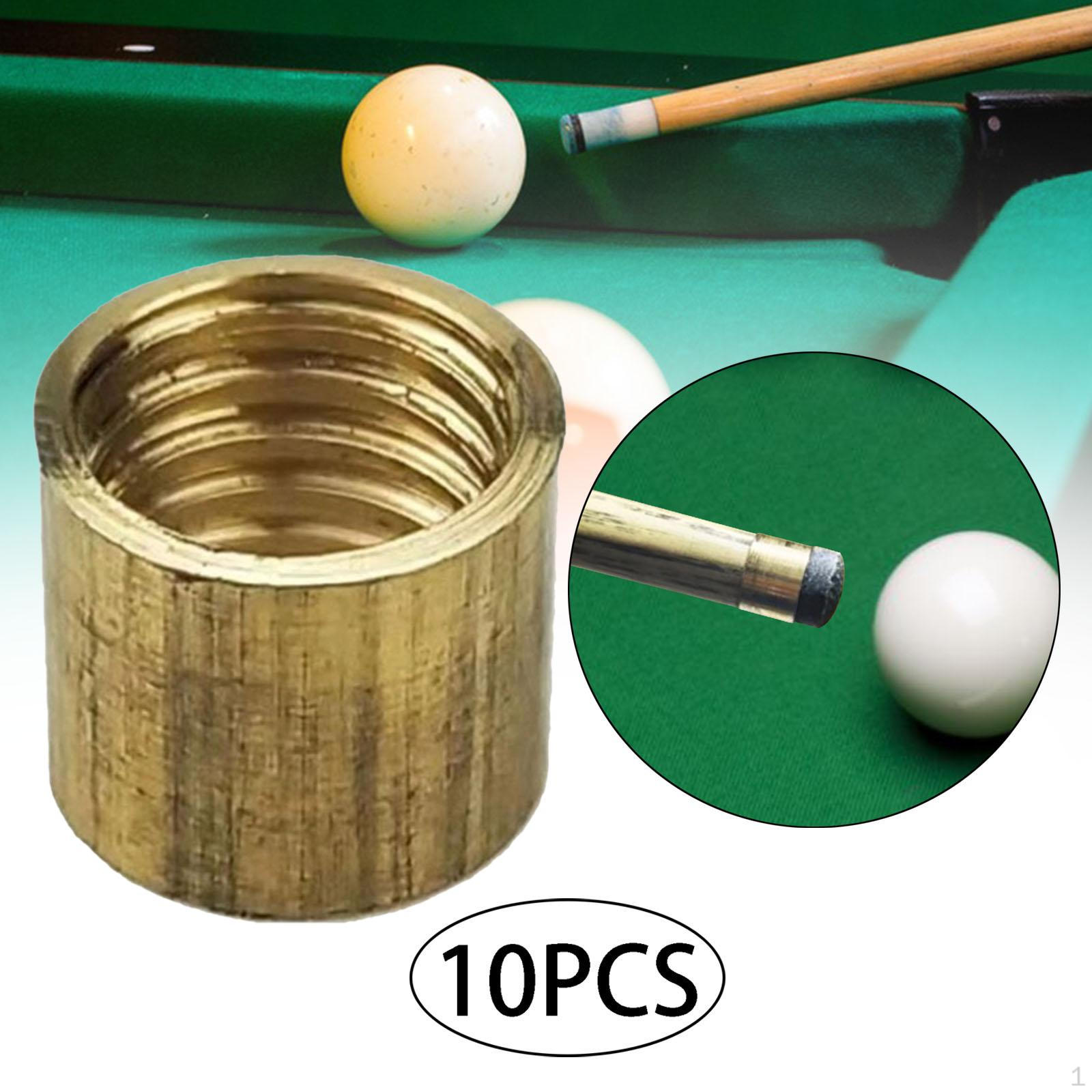 

10 шт., запасные части для бильярдного кия, наконечники для снукера, пула, запасные части