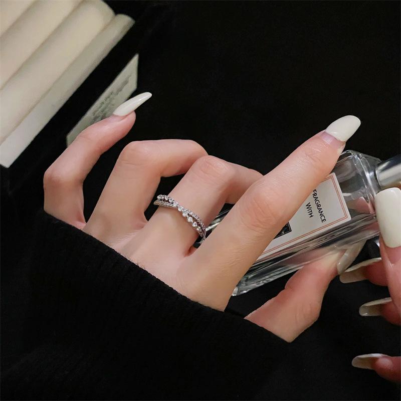 Light Luxury, High-End Sense, Personality, Niche Design, Simple Opening Ring, Cold Wind Ring, Female Index Finger Ring