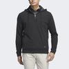 Adidas Go-To Quarter-Zip Hoodie Solid Color Logo Long Sleeve Hooded Sweatshirt Men Hoodies Black II7845