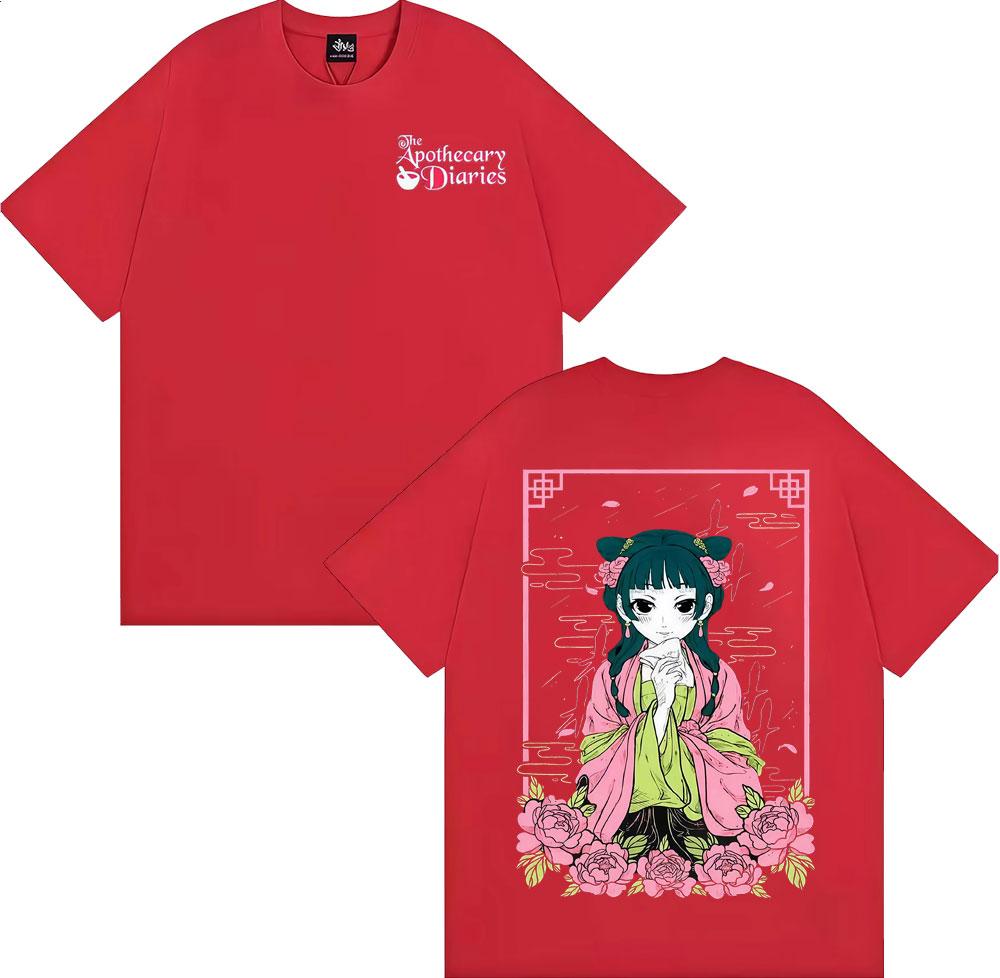 New Anime The Apothecary Diaries Maomao Tshirts Harajuku Fashion Kawaii Cute Tshirt Men Women Retro Cartoon Streetwear T Shirt