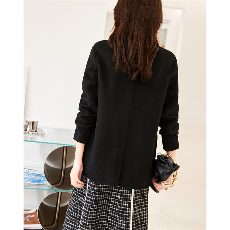 VICTORIA&VERA Women's Elegant Wool Blend Long Coat