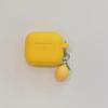 Yellow Square Case, Suitable for 1/1 Generation Apple Bluetooth Headset Cover Pro/Pro1 Generation Lemon Yellow Liquid Soft Case