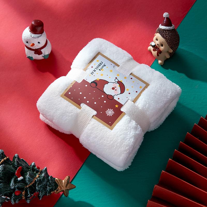 Christmas Towel Gift Box Set New Year Towel Creative Holiday Present Souvenir Package