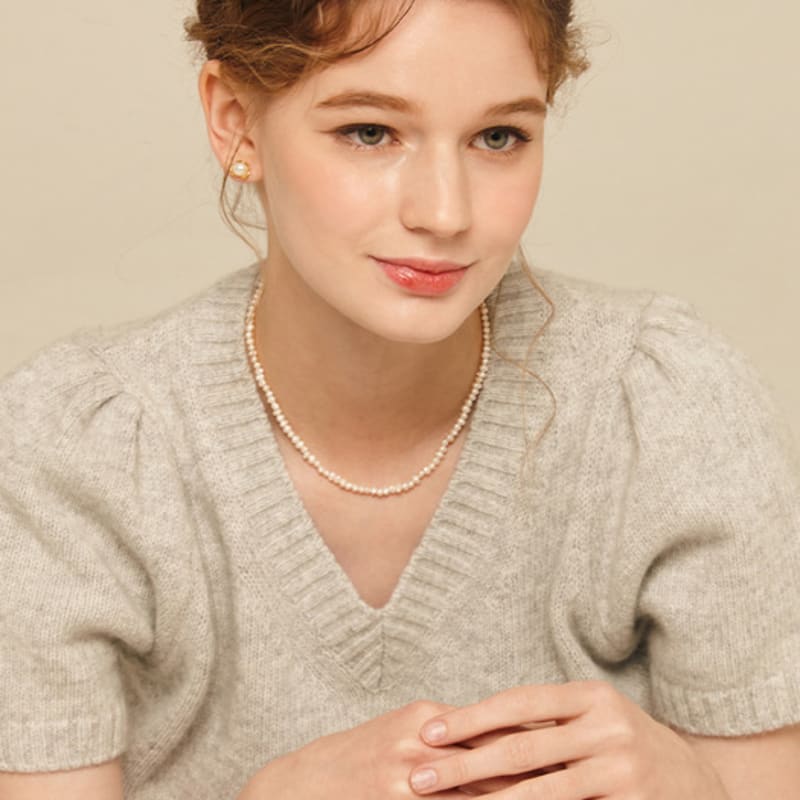 Murmur [925silver]Natural Pearl Necklace