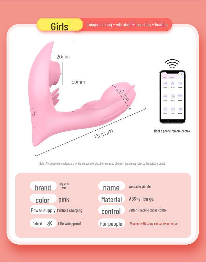 Tragbares, ferngesteuertes vibrierendes Schmetterlingsspielzeug für Paare – diskretes und unterhaltsames intimes Gadget für Studenten