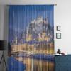 Rio Szach em Salzburgo Cortinas de chiffon transparentes luxuosas para sala de estar Decoração de quarto Voiles de janela Cortina de tule