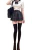 Sweet & Spicy Academy Waist-Hugging JK Uniform Women's Slimming Puff Sleeve Blouse