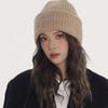 Women's Big Head Fence Woolen Hat Autumn and Winter New Style Loose Warm Pile Cold Hat Showing Face Small Ear Protection Knit Hat Trendy