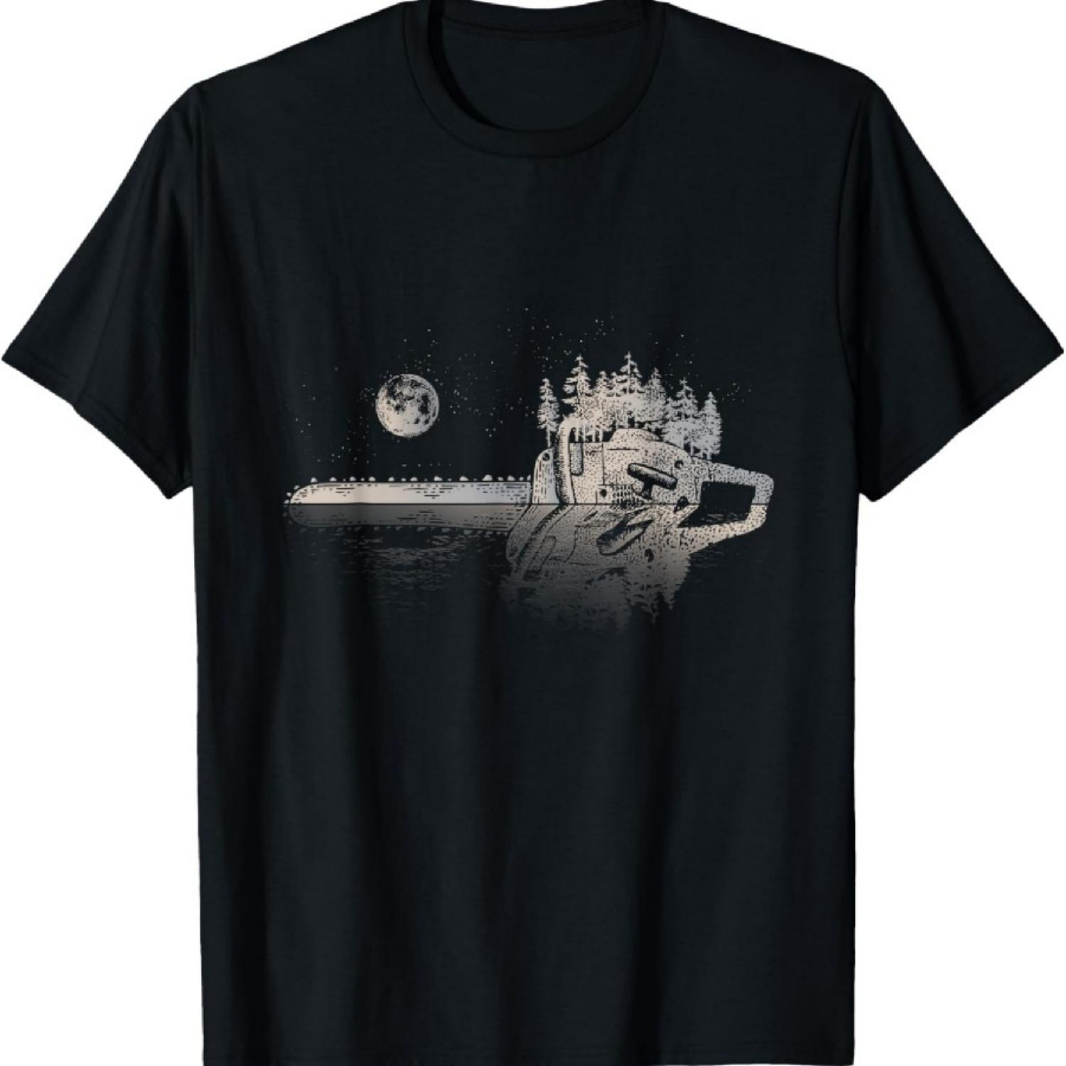 

Бензопила Деревообробник Чоловіки Лісоруб Арборист Футболка з бензопилою XXXXXL чорний